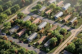 do 3d exterior rendering, visualization and walkthrough