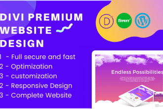 design your wordpress website using divi theme