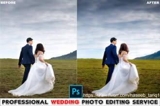edit your wedding images professionally in photoshop