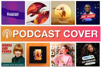 design a podcast cover art