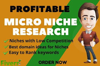 do profitable micro niche research with domain suggestions
