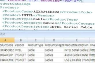 convert xml file to csv or excel or google sheet