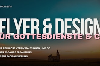 create flyer for german religious events