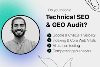 do a technical SEO, GEO and aeo audit for google and chatgpt visibility