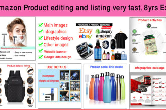 professional amazon products listing asap photos, etsy