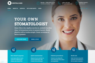 create a doctor, clinic, hospital or medical website design