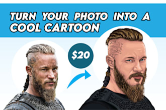 draw a cartoon face portrait from your photo