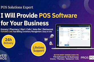 provide grocery pharmacy mart cafe juice restaurant point of sale pos software