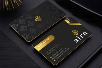 do luxury minimalist business card design