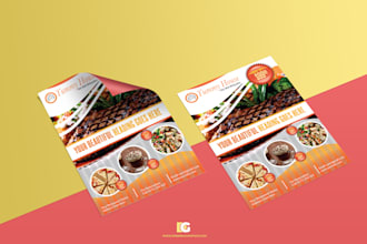design amazing restaurant flyer