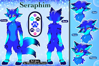 create a furry ref sheet for you