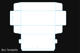 make custom blank box template and dielines