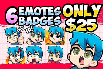 design cool custom twitch emote for your channel