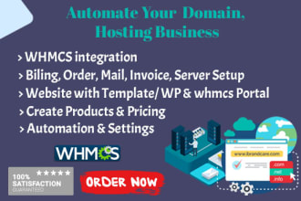 automate the domain hosting businsess with whmcs