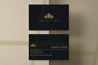 design luxury business card