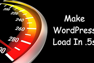 speed up and optimize your wordpress site