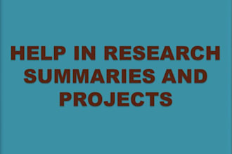 do marketing research projects