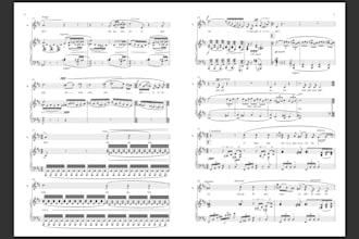 transpose any music sheet to another key
