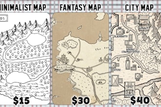 draw fantasy maps and city maps