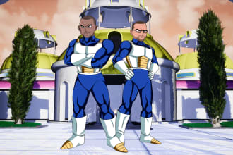 draw your face as awesome dragon ball z style