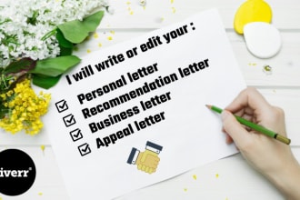 write convincing personal, business, or appeal  letter