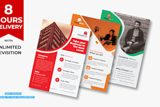 design an elegant business flyer within 8 hrs
