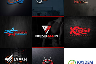 design a modern flat and corporative unique logo with copyright