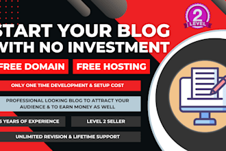 create a blogging or personal website with zero hosting domain cost
