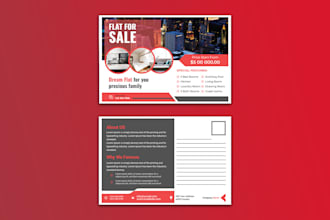 professional corporate postcard design for your business