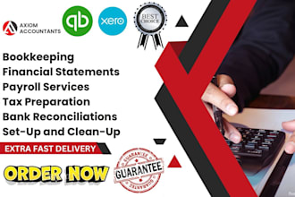 setup, catch up and do bookkeeping using quickbooks online