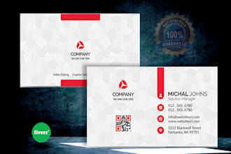 do professional and unique creative business card design