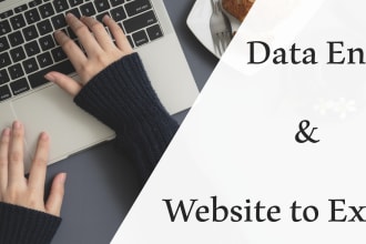 copy your website data to an excel sheet