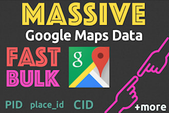 scrape massive google maps gmb data very fast and more