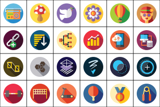design vector graphic icons for your website and mobile apps