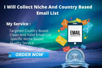 collect niche and country based email list