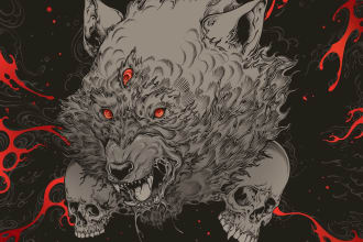 do detail black dark art illustration tshirt band album