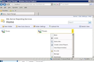 create or modify business intelligence report