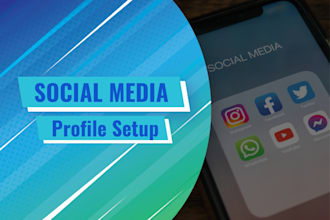 create social media profiles