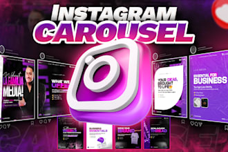 design an attractive, creative carousel post for your instagram