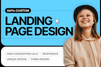 design high converting responsive saas landing page