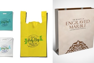 design plastic or paper bags