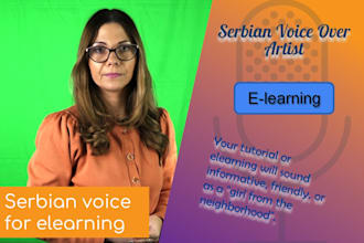 record serbian female voiceover for elearning or corporate training