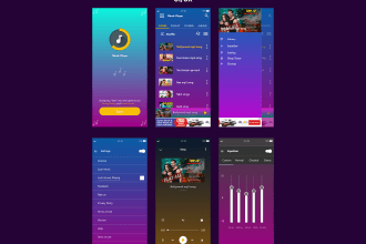 design an app UI UX designing or prototyping using adobe xd and figma