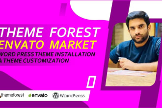 install wordpress and customize themeforest envato themes