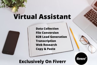 be your virtual assistant for online research and admin support work