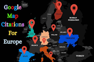 do google my business local citations fr, de, es all europe
