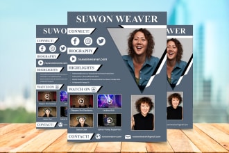 design epk, media kit with hyperlink enabled