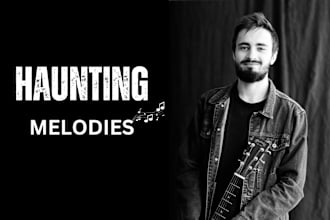 write a song with a hauntingly beautiful melody