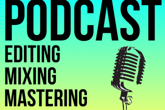 professionally edit, mix and master your podcast