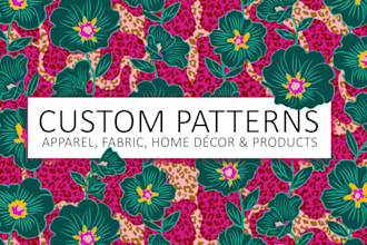 hand drawn surface pattern designs for fashion textiles and lifestyle products